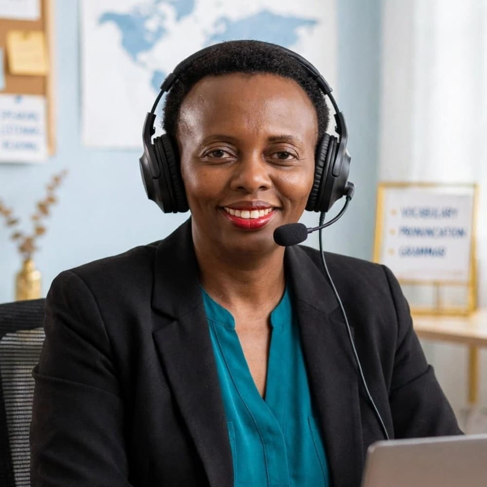 Liz Wambui, English tutor in Kitale, Kenya